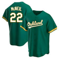 Tlead Athletics #22 Jeff McNeil player Green Replica Kelly Alternate Stitched Jersey