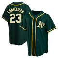 Tlead Athletics #23 Shea Langeliers Player Green Replica Alternate Stitched Jerseys