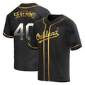 Tlead Athletics #40 Luis Severino player Gold Replica Black en Alternate Stitched Jersey
