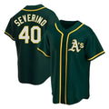 Tlead Athletics #40 Luis Severino player Green Replica Alternate Stitched Jersey