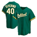 Tlead Athletics #40 Luis Severino player Green Replica Kelly Alternate Stitched Jersey