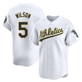 Tlead Athletics #5 Jacob Wilson White Limited Home Stitched Jersey