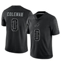 Tlead B.Bills #0 Keon Coleman Player Black RFLCTV Limited Stitched Jerseys