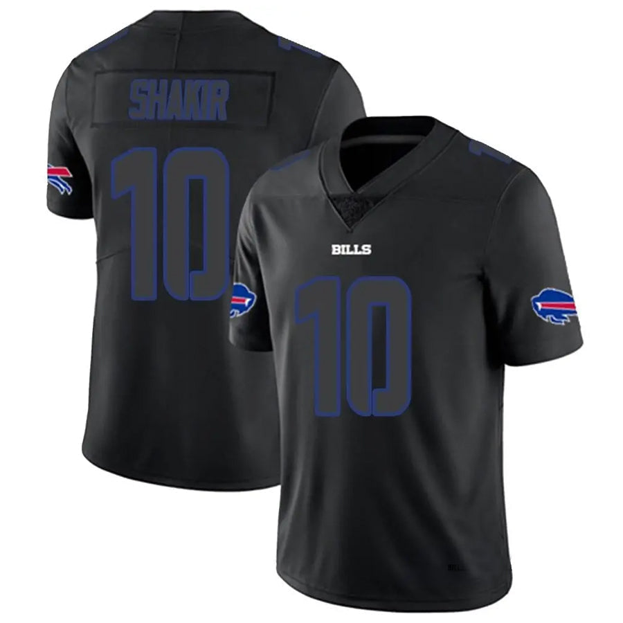 Tlead B.Bills #10 Khalil Shakir Player Black Limited Stitched Jerseys