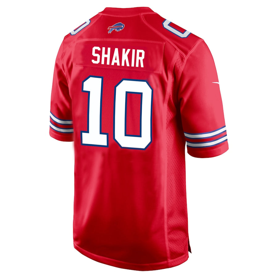 Tlead B.Bills #10 Khalil Shakir Player Red Home Game  Stitched Jerseys