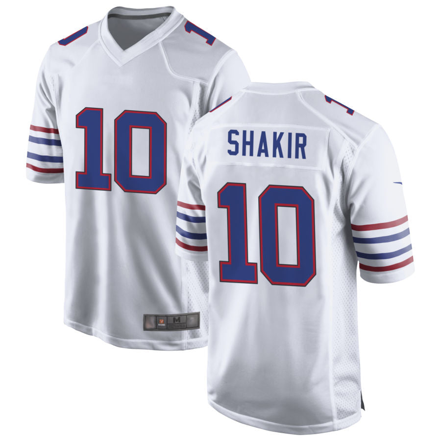 Tlead B.Bills #10 Khalil Shakir Player White Game  Stitched Jerseys