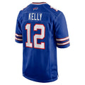 Tlead B.Bills #12 Jim Kelly Player Royal Home Game Stitched Jerseys