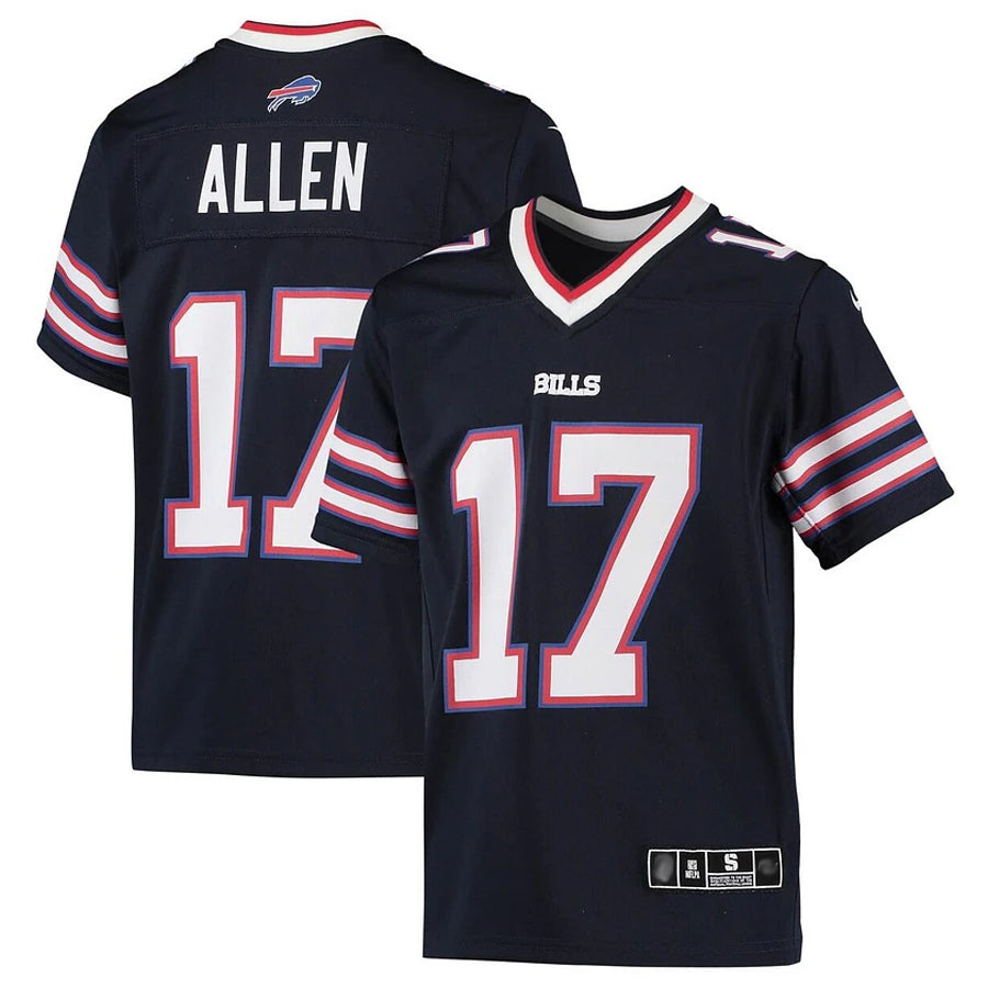 Tlead B.Bills #17 Josh Allen Player Navy Inverted  Game Stitched Jerseys