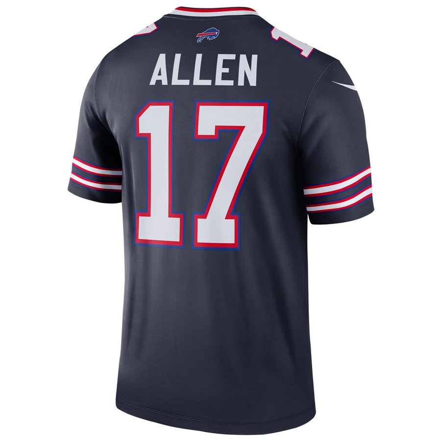 Tlead B.Bills #17 Josh Allen Player Navy Inverted  Legend Game Stitched Jerseys