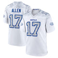 Tlead B.Bills #17 Josh Allen Player White Rivalries Collection Game Stitched Jersey