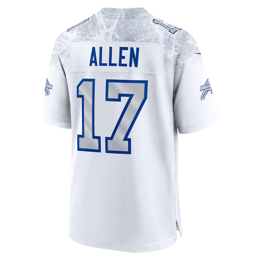 Tlead B.Bills #17 Josh Allen Player White Rivalries Collection Game Stitched Jerseys
