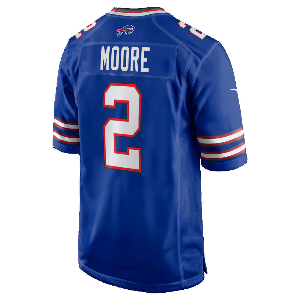 Tlead B.Bills #2 D.J. Moore Royal Game Stitched Jerseys