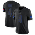 Tlead B.Bills #4 James Cook Player Black Limited  Stitched Jerseys
