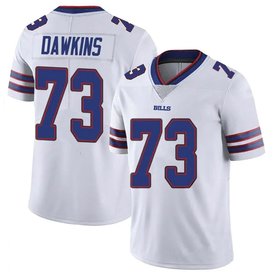Tlead B.Bills #73 Dion Dawkins Player Vapor F.U.S.E. Limited White  Stitched Jerseys