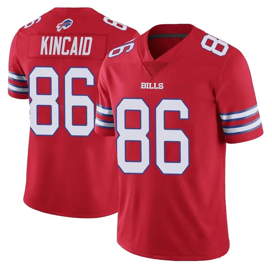 Tlead B.Bills #86 Dalton Kincaid Player Red Vapor F.U.S.E. Limited  Stitched Jerseys