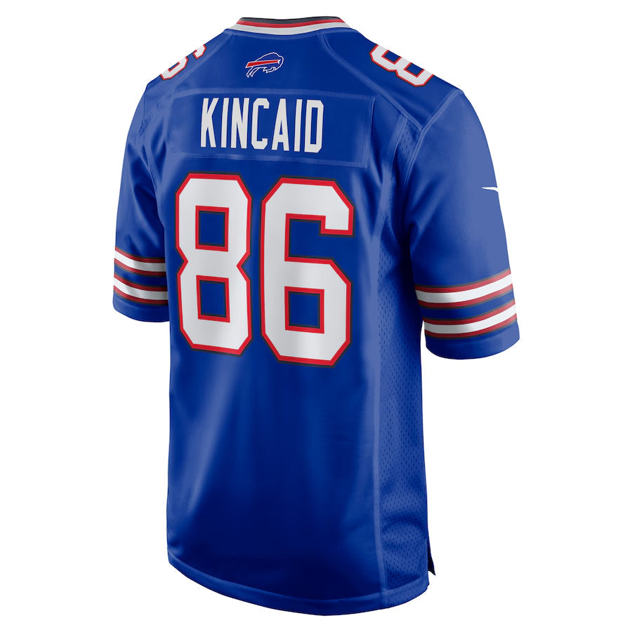 Tlead B.Bills #86 Dalton Kincaid Player Royal Home Game  Stitched Jerseys