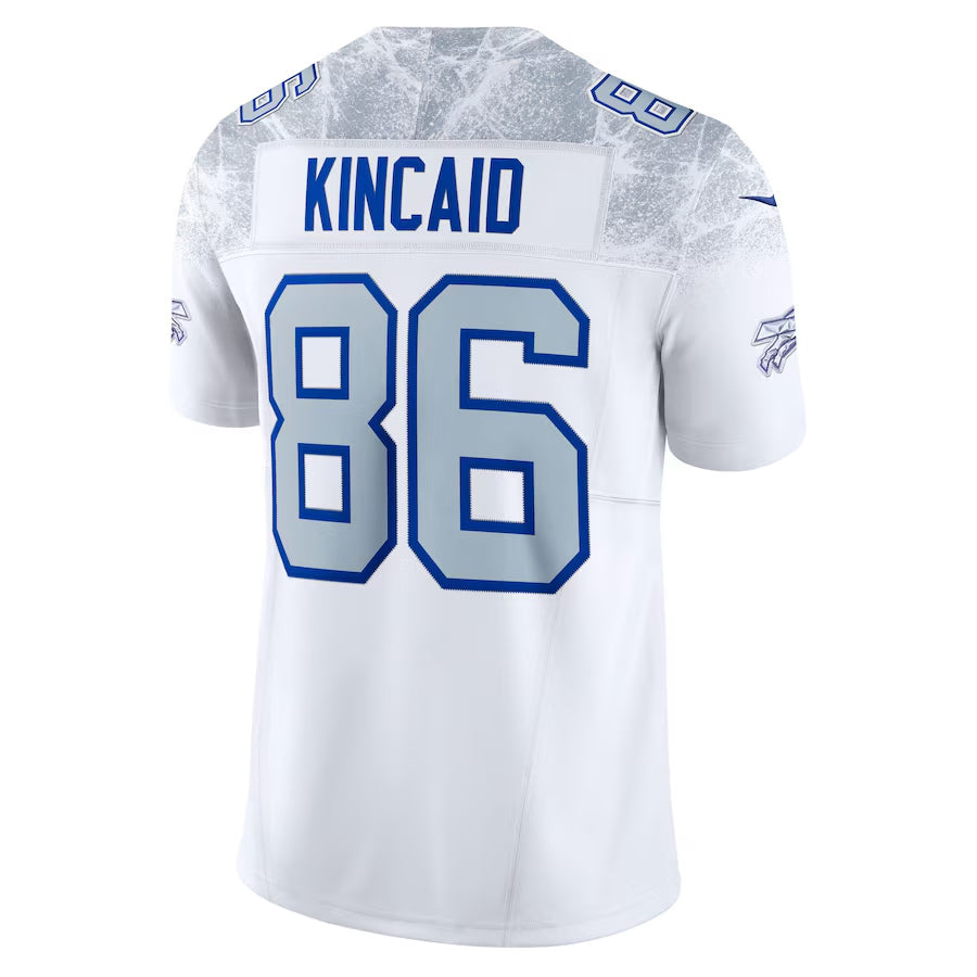 Tlead B.Bills #86 Dalton Kincaid Player White Rivalries Collection Vapor Limited  Stitched Jerseys