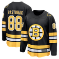 Tlead B.Bruins #88 David Pastrnak Black Home Breakaway Stitched Jerseys