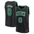 Tlead B.Celtics #0 Jayson Tatum  Black Fast Break Replica Player Jerseys - Statement Edition