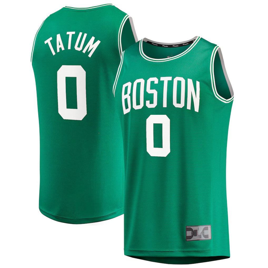 Tlead B.Celtics #0 Jayson Tatum  Kelly Green Fast Break Replica Jerseys - Icon Edition