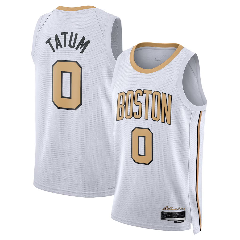 Tlead B.Celtics #0 Jayson Tatum White 2025 2026 Swingman Jerseys - City Edition