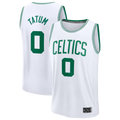 Tlead B.Celtics #0 Jayson Tatum White Fast Break Replica Player Jerseys - Association Edition