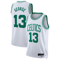 Tlead B.Celtics #13 Paul George White Swingman Jerseys - Association Edition