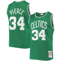 Tlead B.Celtics #34 Paul Pierce Mitchell & Ness Kelly Green Hardwood Classics Swingman Jerseys