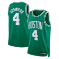 Tlead B.Celtics #4 Mitchell Robinson Kelly Green Swingman Jerseys - Icon Edition