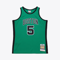 Tlead B.Celtics #5 Kevin Garnett Mitchell & Ness Kelly Green 2007-08 Hardwood Classics Authentic Jerseys