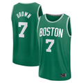 Tlead B.Celtics #7 Jaylen Brown  Kelly Green Fast Break Replica Player Jerseys - Icon Edition