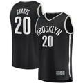 Tlead B.Nets #20 Day'Ron Sharpe  Black Fast Break Replica Jerseys - Icon Edition