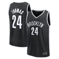 Tlead B.Nets #24 Cam Thomas Black Fast Break Replica Jerseys - Icon Edition