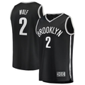 Tlead B.Nets #2 Daniel Wolf Black Fast Break Replica Jerseys - Icon Edition