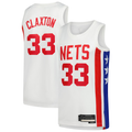 Tlead B.Nets #33 Nic Claxton White Swingman Jerseys - Classic Edition