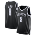 Tlead B.Nets #8 Egor D?min Black Swingman Jerseys - Icon Edition