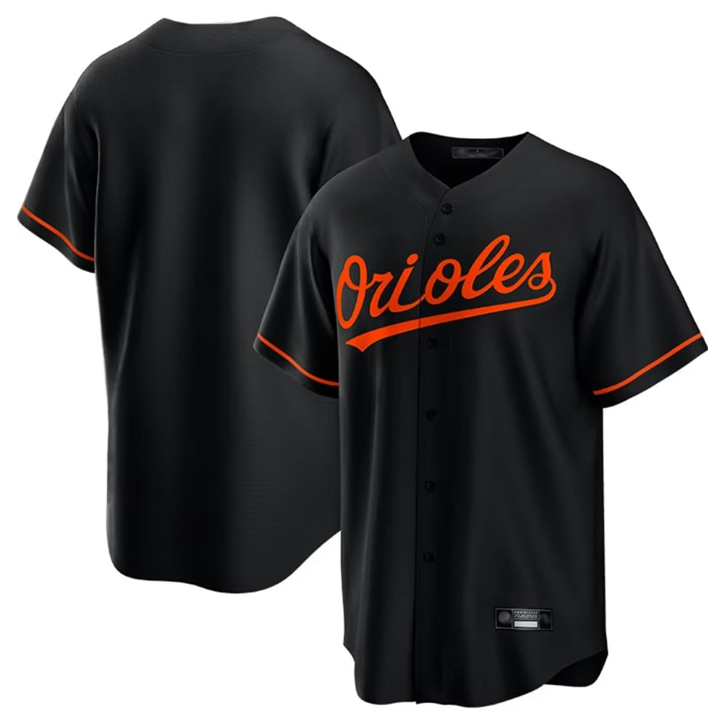 Tlead B.Orioles Black Home Game Blank Player Stitched Jerseys