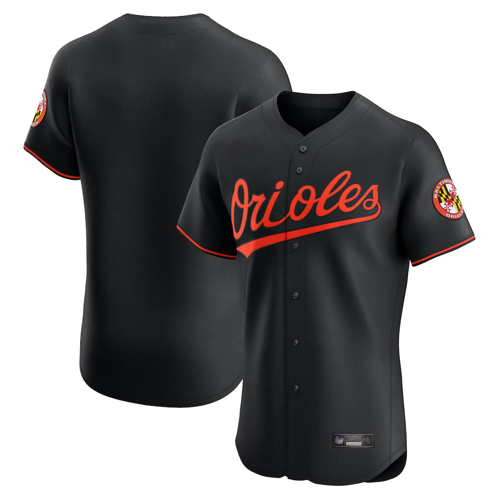 Tlead B.Orioles Black Limited Elite Home Game Blank Player Stitched Jerseys