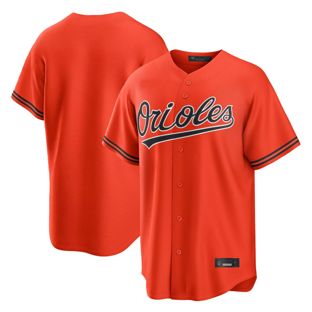 Tlead B.Orioles Orange Home Game Blank Player Stitched Jerseys
