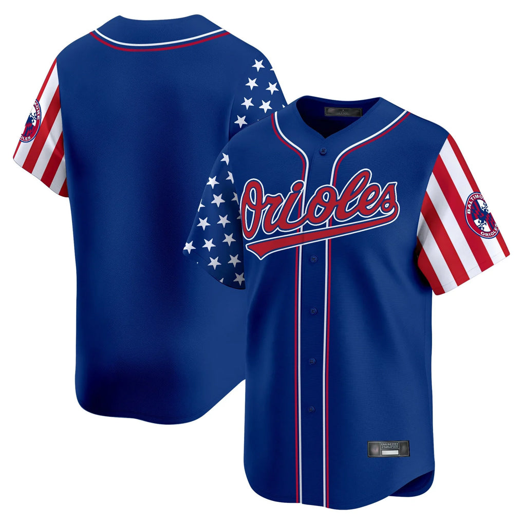 Tlead B.Orioles Royal Independence Day Vapor Premier Limited Home Game Blank Player Stitched Jerseys