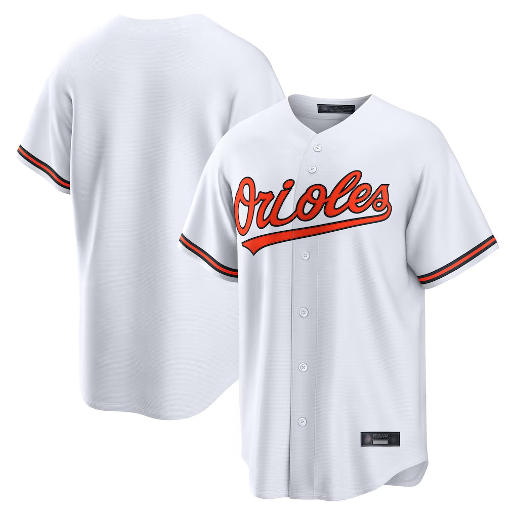 Tlead B.Orioles White Home Game Blank Player Stitched Jerseys