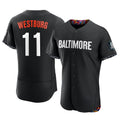 Tlead B.Orioles #11 Jordan Westburg Player Black City Connect Limited Elite Home Game Stitched Jerseys