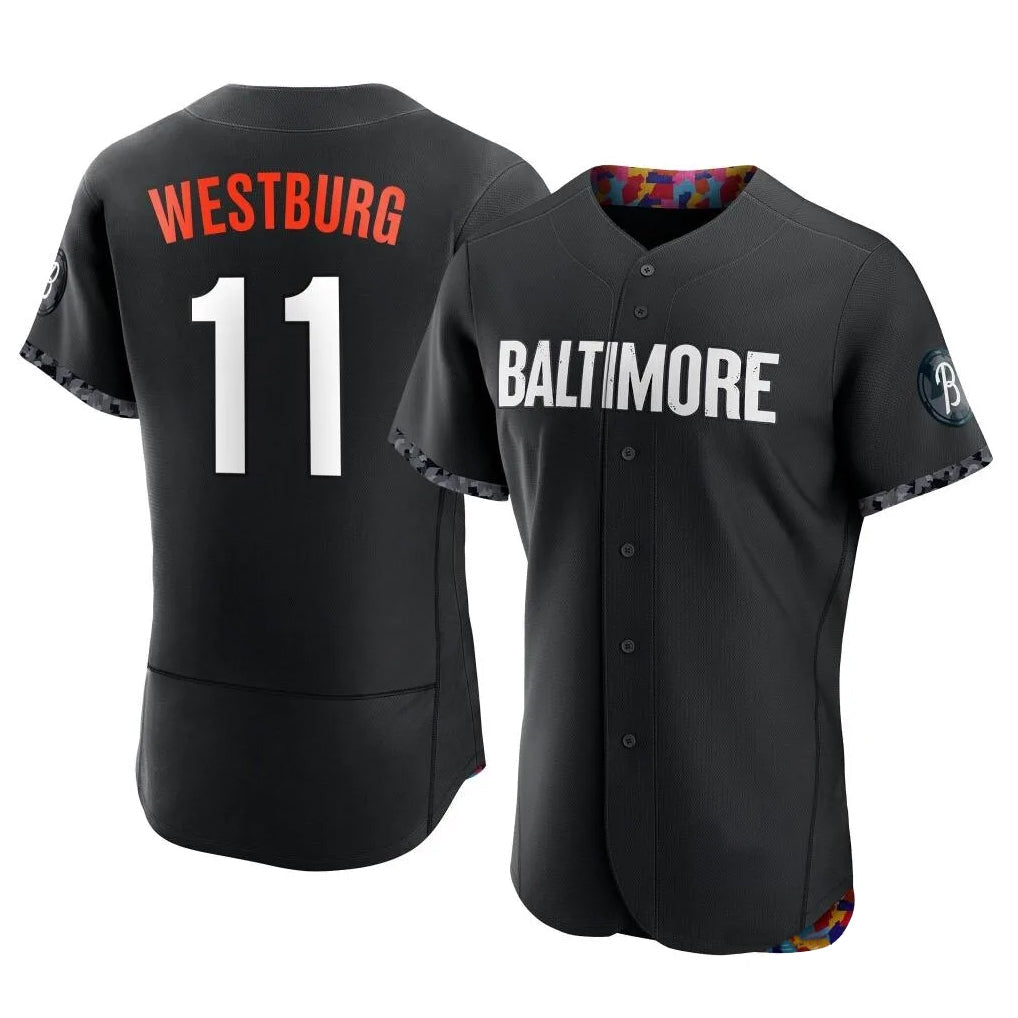 Tlead B.Orioles #11 Jordan Westburg Player Black City Connect Limited Elite Home Game Stitched Jerseys