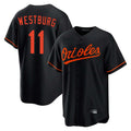 Tlead B.Orioles #11 Jordan Westburg Player Black Home Game Stitched Jerseys