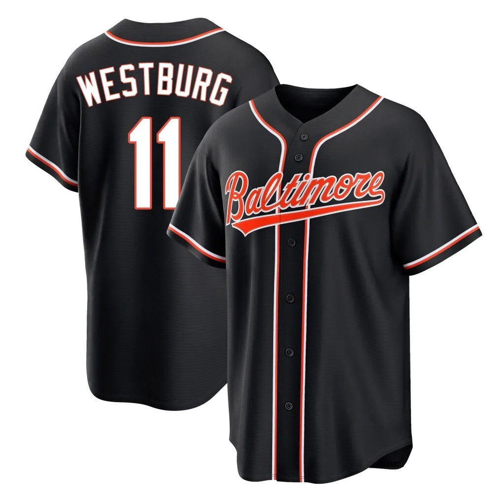 Tlead B.Orioles #11 Jordan Westburg Player Black Snake Skin City Home Game Stitched Jerseys