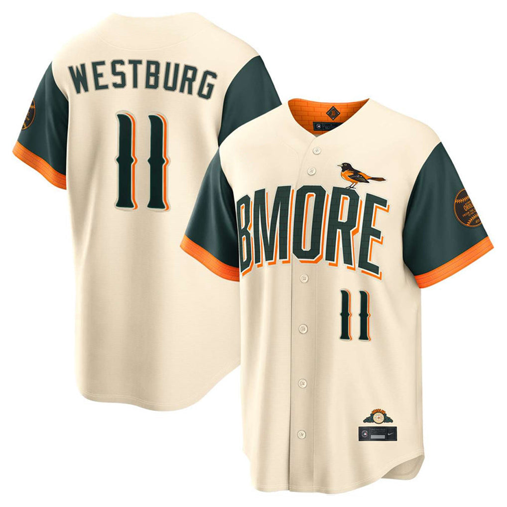 Tlead B.Orioles #11 Jordan Westburg Player Cream 2026 City Connect Home Game Stitched Jerseys