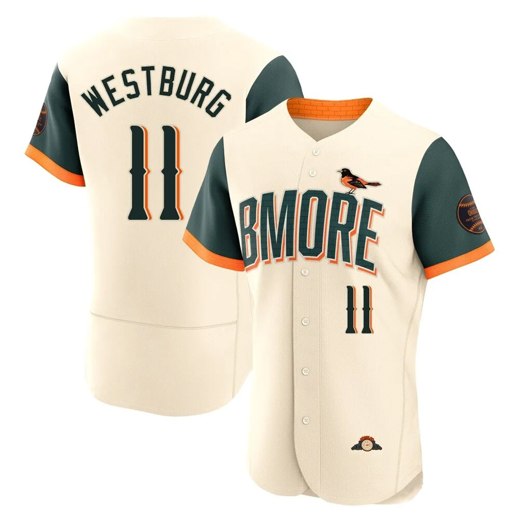 Tlead B.Orioles #11 Jordan Westburg Player Cream 2026 City Connect Limited Elite Home Game Stitched Jerseys