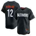 Tlead B.Orioles #12 Dylan Beavers Player Black City Connect Limited Home Game Stitched Jerseys