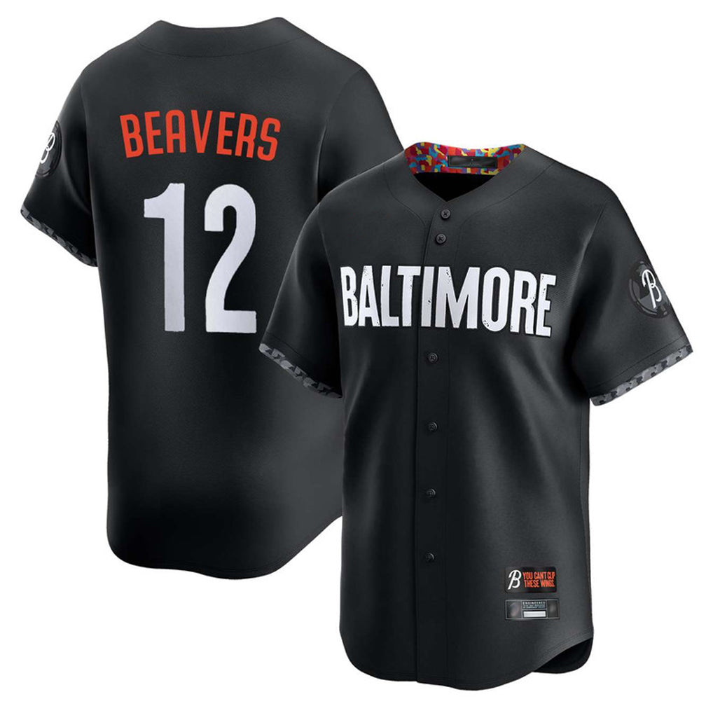 Tlead B.Orioles #12 Dylan Beavers Player Black City Connect Limited Home Game Stitched Jerseys