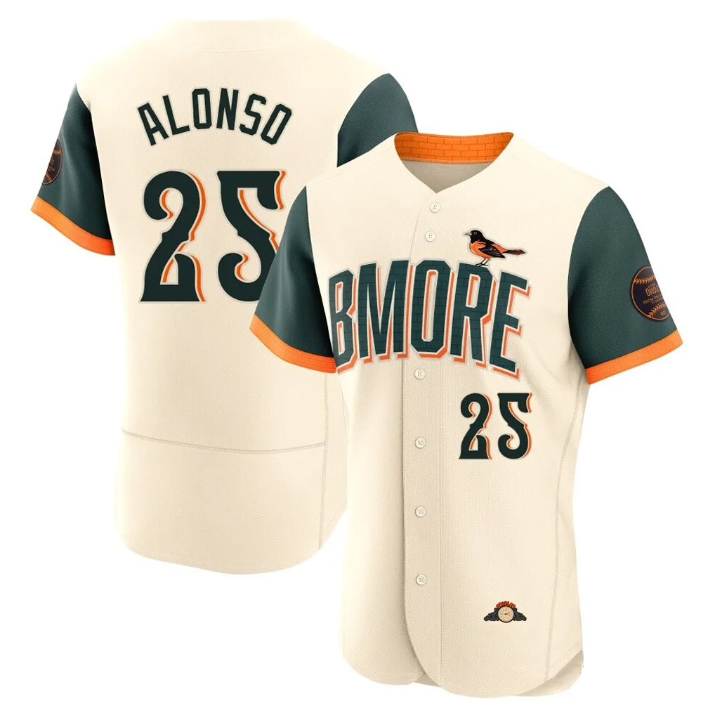 Tlead B.Orioles #25 Pete Alonso Player Cream 2026 City Connect Limited Elite Home Game Stitched Jerseys